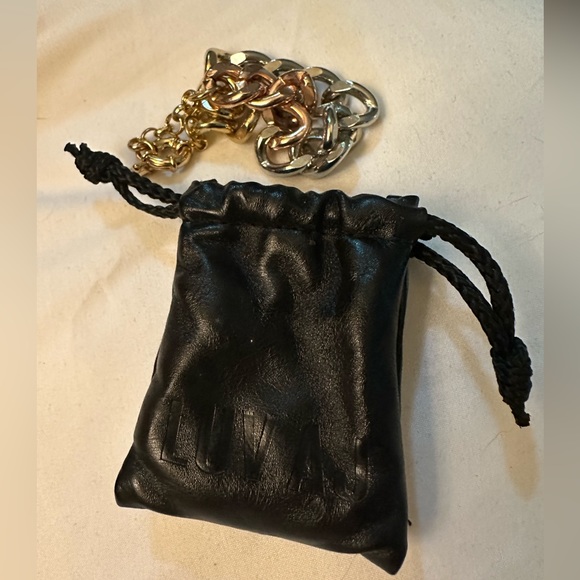 New Luv AJ Tri-Tone Ombre Chain Link Bracelet with original protective bag. - Picture 8 of 9